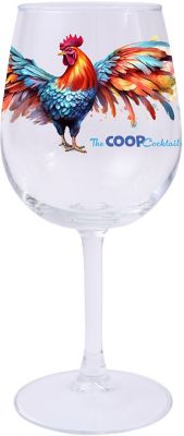 Custom Drinkware: Full Color Wine Glass 12.75
