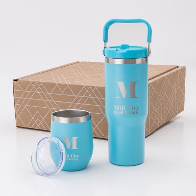 Promotional Gift Sets: Swing Handle And Cruise Bright Set-Laser Engraved
