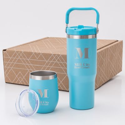 Promotional Gift Sets: Swing Handle And Cruise Bright Set-Laser Engraved