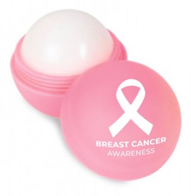 Breast Cancer Awareness Merchandise: Round Soft Touch Lip Balm
