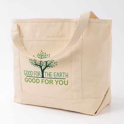 Custom Full Color Bags: Saratoga Full Color Recycled Cotton Tote 10 oz