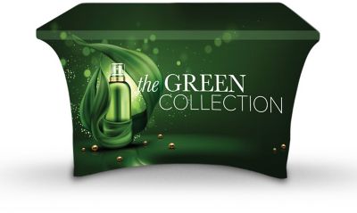 Eco Friendly Promotional Products: Displaysplash 4' rPET Stretch Open Back Table Cvr
