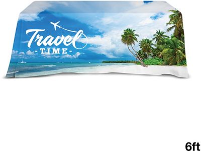 Personalized Trade Show Tablecloths: Displaysplash 6' Open Back Table Throw
