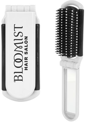 Kwik-Fix Folding Brush With Mirror