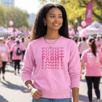 Breast Cancer Awareness Merchandise: Women's Crewneck Very Soft