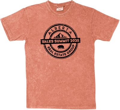 Screen Printed T-Shirts: Unisex Acid Washed T-Shirt