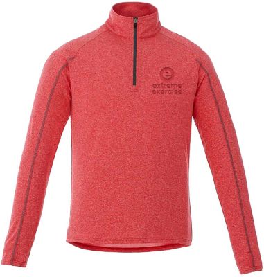 Promotional Apparel & Clothing: Mens Taza Performance Knit Qtr Zip W/Thumb Holes