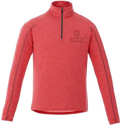 Branded Sports Clothing: Mens Taza Performance Knit Qtr Zip W/Thumb Holes