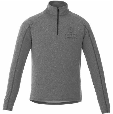 Branded Sports Clothing: Mens Taza Performance Knit Qtr Zip W/Thumb Holes