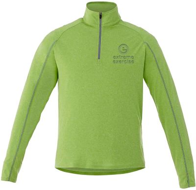 Branded Sports Clothing: Mens Taza Performance Knit Qtr Zip W/Thumb Holes