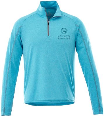 Branded Sports Clothing: Mens Taza Performance Knit Qtr Zip W/Thumb Holes