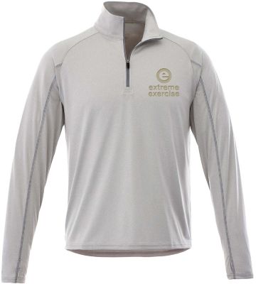 Promotional Apparel & Clothing: Mens Taza Performance Knit Qtr Zip W/Thumb Holes