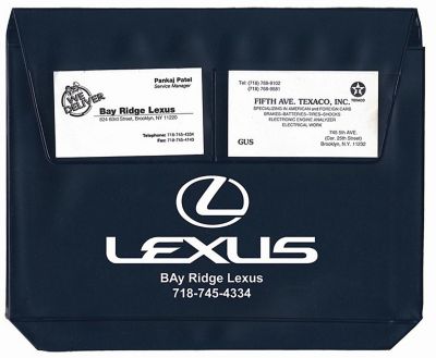 Custom Presentation & Document Folders With Logo: Gusseted Document Case With Business Card Pockets
