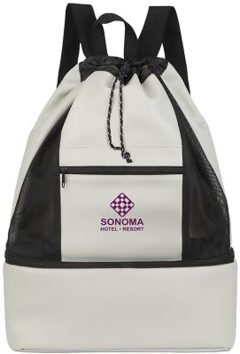 Promotional Bags: Paxton 2 In 1 Drawstring Cooler Backpack