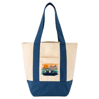 Souvenir Promotional Products: Full Color Saratoga Mini Cotton Canvas Tote 12 oz