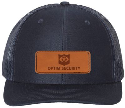 Richardson Snapback Trucker Cap Leather Patch