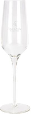 Custom Bar & Glassware: Etched Flute Glass 8.5 oz