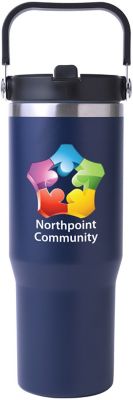 Metal Tumblers: Full Color Swing Handle 30 oz