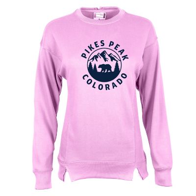 Breast Cancer Awareness: Ladies' French Terry Oversized Crew - Screen Print