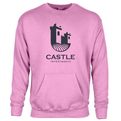 Breast Cancer Awareness: Unisex Crewneck W Kangaroo Pocket - Screen Print