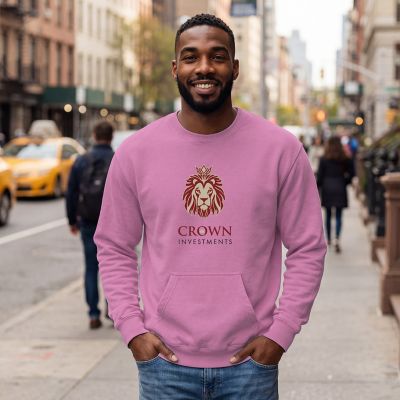 Breast Cancer Awareness Merchandise: Unisex Crewneck W/Kangaroo Pocket-Full Color