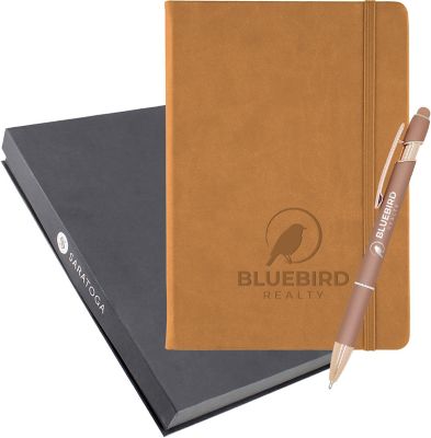 Promotional Gift Sets: Bella Luna Ultima Journal Gift Set - Debossed
