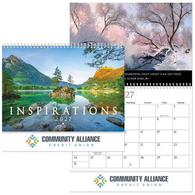 Bank Promotional Items: Full Color Inspirations Wall Calendar