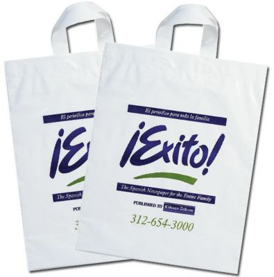 Custom Soft Loop Handle Plastic Bags