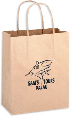 All Products: Brown Kraft Shopper Bag 8 x 4.5 x 10.5