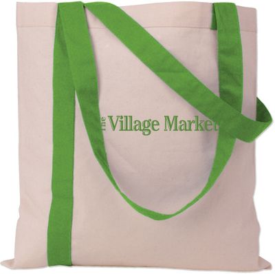 Personalized Reusable Grocery Bags: Striped Economy Tote