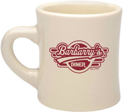 Diner Mug (10 Oz., 2 Locations, Natural)