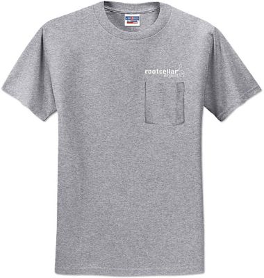 Promotional Apparel | Custom Promotional Clothing: Jerzees® Screen Printed 50/50 Pocket T-Shirt