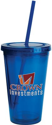 Plastic Tumblers: Sunsplash Tumbler Double Wall 16 oz