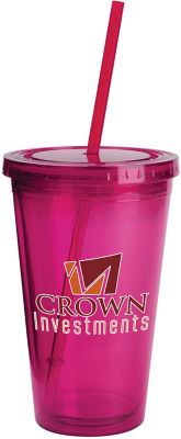 Plastic Tumblers: Sunsplash Tumbler Double Wall 16 oz