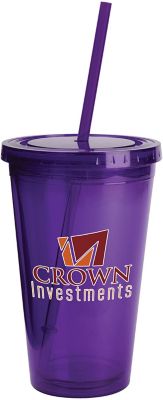 Plastic Tumblers: Sunsplash Tumbler Double Wall 16 oz