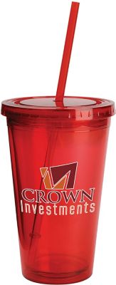 Plastic Tumblers: Sunsplash Tumbler Double Wall 16 oz