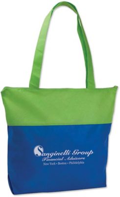 Bank Promotional Items: Poly Pro Two Tone Zippered Tote
