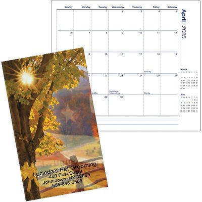Custom Calendars: Custom Full Color Monthly Pocket Calendar