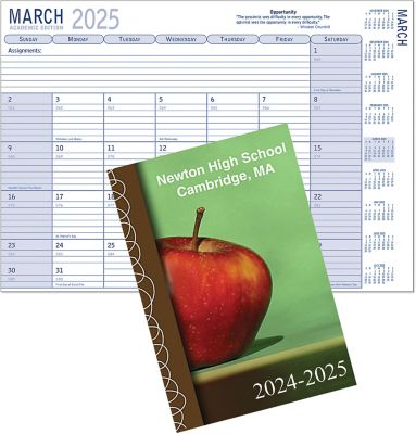 Custom Calendars: Custom Full Color Academic Desk Planner