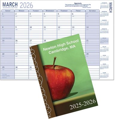 Teacher Appreciation Day Gifts: Custom Full Color Academic Desk Planner