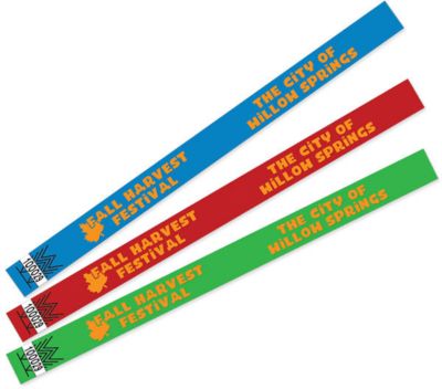 Tyvek Wristband 3/4 Inch Width