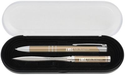 Custom Business Gifts: Delane® Pen & Letter Slitter Gift Set