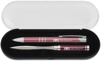 Custom Business Gifts: Delane® Pen & Letter Slitter Gift Set