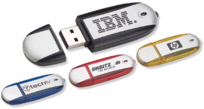 Technology Promo Items: 1 GB Oval USB 2.0 Flash Drive
