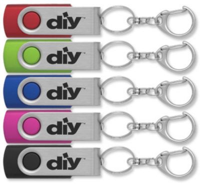 Technology Promo Items: 1 GB Swing USB 2.0 Flash Drive