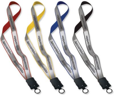 Promotional Giveaways: Reflective Strip 3/4" Lanyard W/Snap Buckle O Ring