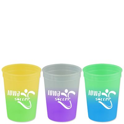 Logo Cool Color Changing Cups (12 Oz.), Plastic Cups