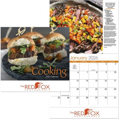 Custom Calendars: A Taste For Cooking Stapled Wall Calendar