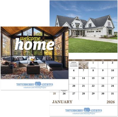 Welcome Home Stapled Wall Calendar