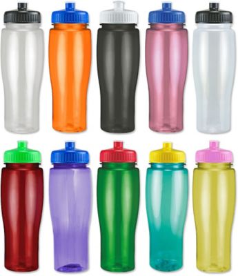 Advertising Translucent Contour Bottles with Flip Top Lid (24 Oz